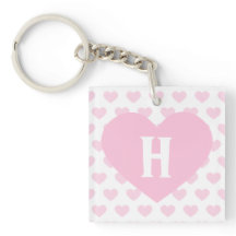 Large Light Pink Heart - Monogram