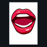 Large Lips | Retro Pop Art Poster 60s 70s | Quote<br><div class="desc">"Speak your truth" 60's 70's Retro poster - Minimalist Red Lips
Looks fabulous in a black frame.
Follow me on Instagram or Facebook or subscribe for updates on TakaraBeech.com ... I'd love to connect with you.
Share your new art work on social media and tag #takarabeech</div>