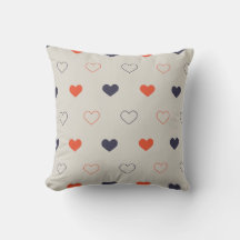 Large - Lovely hearts / orange cream dark