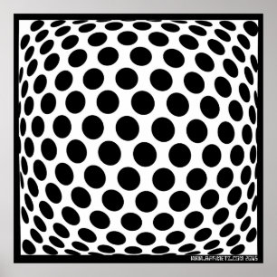 Large Madison Op Art Poster