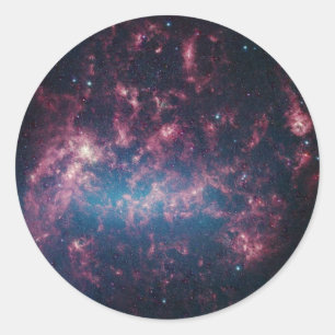 Large Magellanic Cloud - Galaxy and Stars Classic Round Sticker