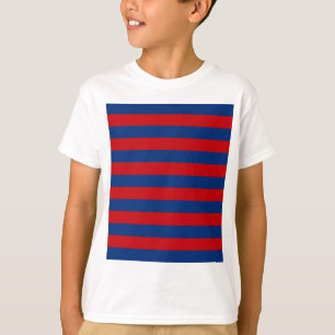 Large Modern Vibrant Horizontal Stripes Decor T-Shirt