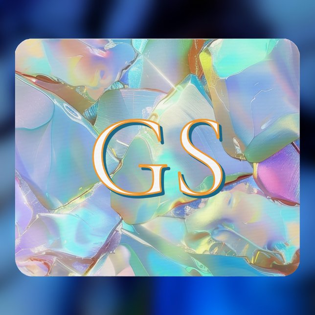 Large Monogram or Name on Opal Mouse Pad (Creator Uploaded)