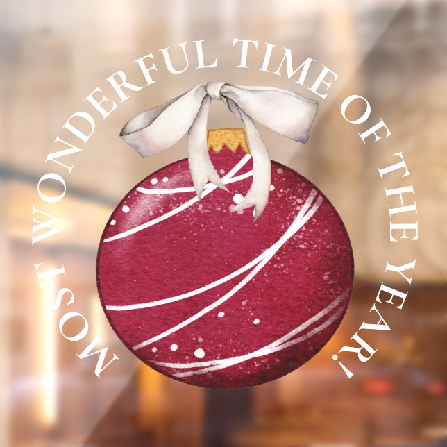 LARGE - Most Wonderful Time, Christmas Ornament (Sheet 2)
