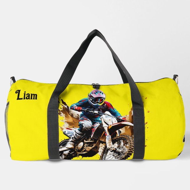 Large Motocross Duffle Bag (Back)