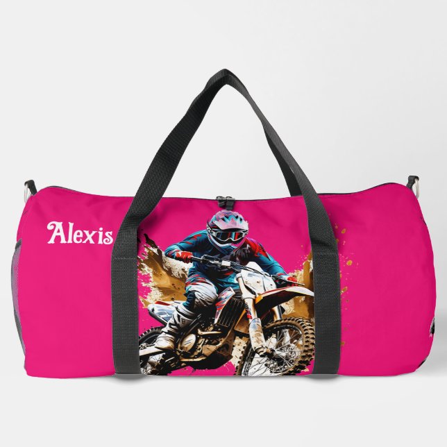 Large Motocross Duffle Bag (Back)