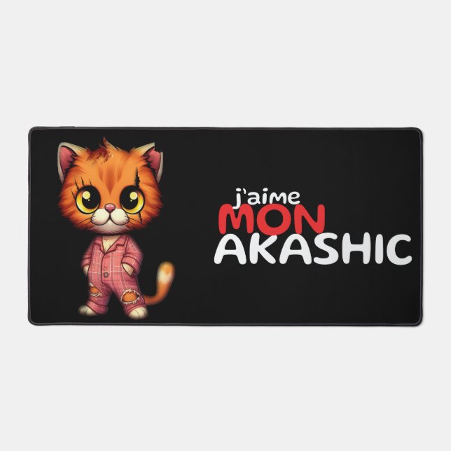 Large Mouse Carpet | Zombie Minou Desk Mat (Front)