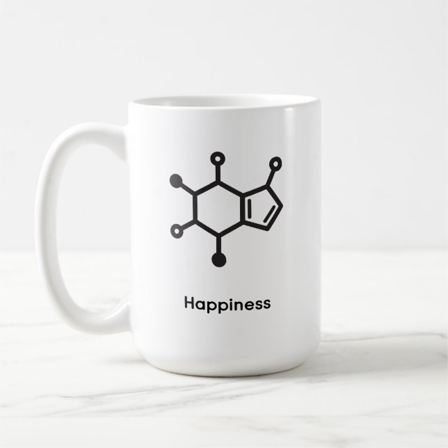 Large Mug - Caffeine = Happiness (Left)