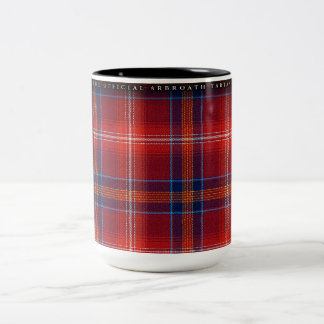 Large Mug - Red Lichtie Tartan - Customisable -
