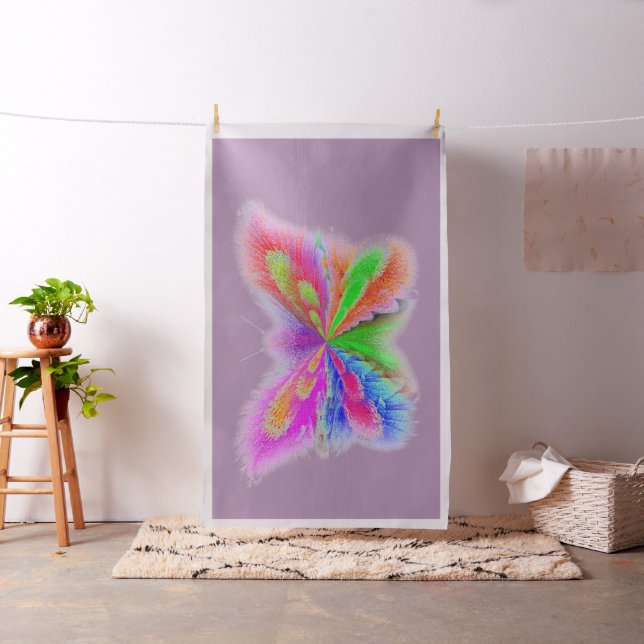 Large Multicolored Butterfly Fabric (In Situ)