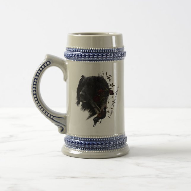 Large Munsterlander with pheasant   Beer Stein (Left)