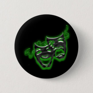 Large Neon Green Masks Mini Button