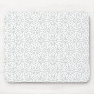 Large Neutral Boho Geometric Mouse Pad for Desk