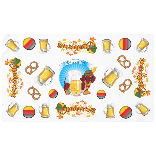 Large Oktoberfest Tablecover Tablecloth (Front (Horizontal))