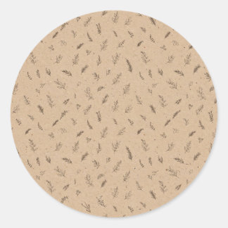 Large Olive Branch Sage Kraft Sticker