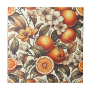 Large Orange  Tile