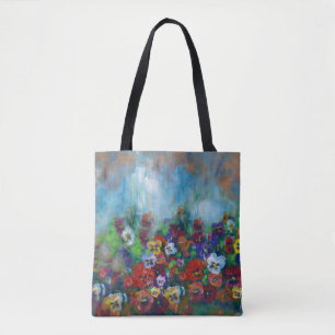 Large Pansy tote bag