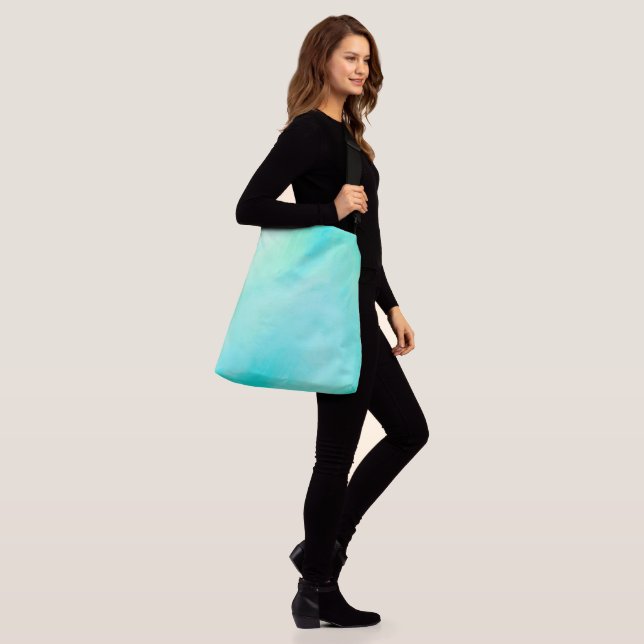 Large Pastel Cross-Body Tote Bag (On Model)