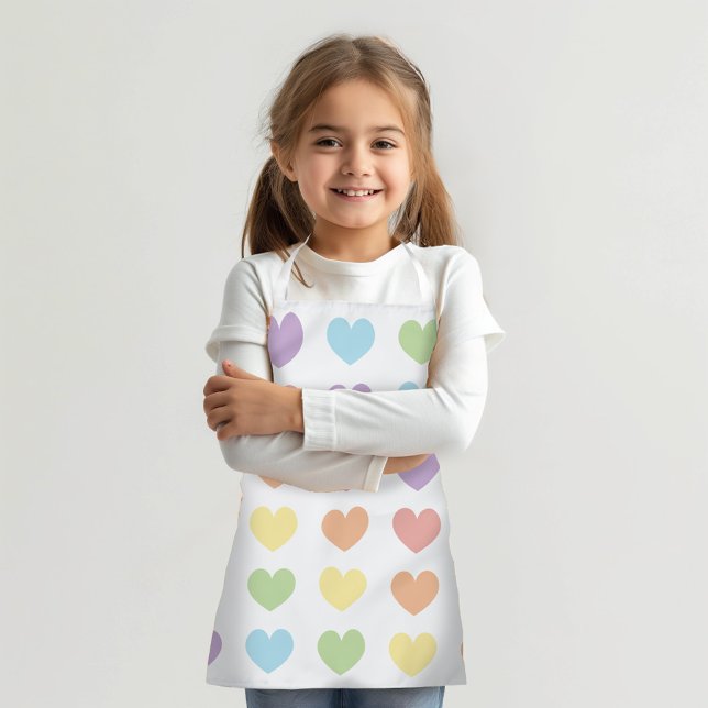 Large Pastel Hearts Apron (Creator Uploaded)