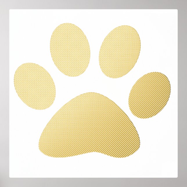 Large Paw Print Pattern Bedroom Living Gift Decor (Front)