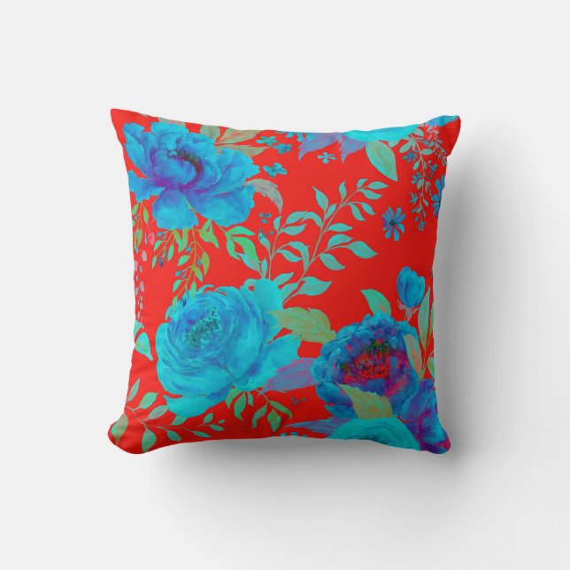 Large Peony  Cushion (Front)