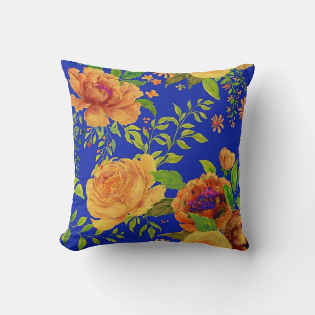 Large Peony  Cushion (Front)
