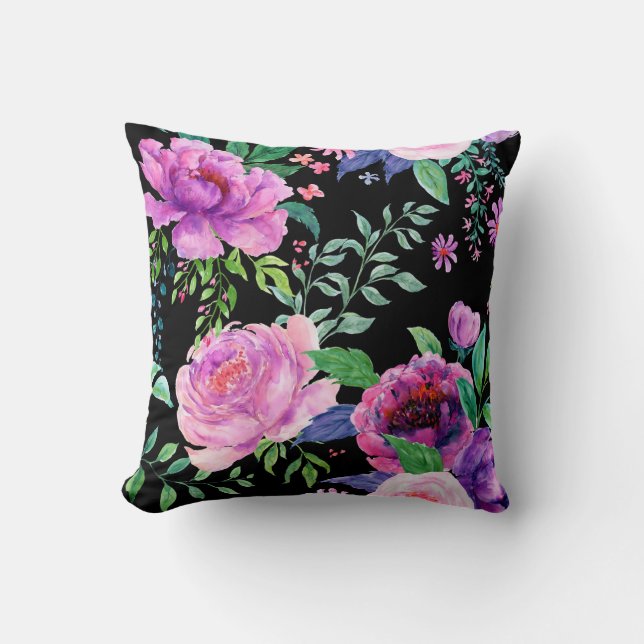 Large Peony  Cushion (Front)