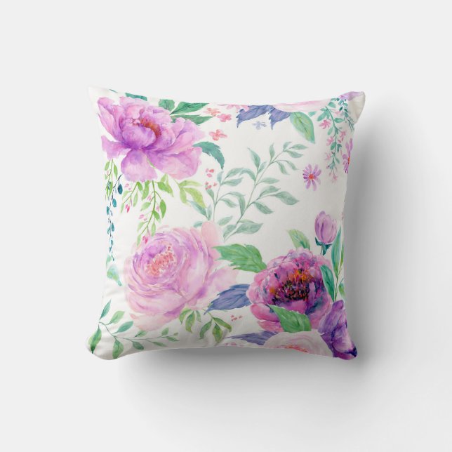 Large Peony  Cushion (Front)