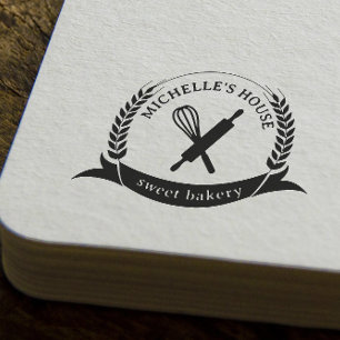 Large Personalised Homemade Logo Custom Rubber Stamp