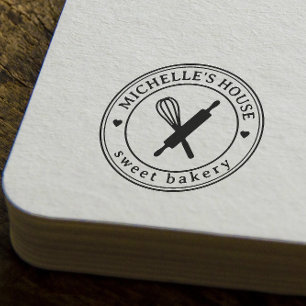 Large Personalised Homemade Logo Custom Rubber Stamp