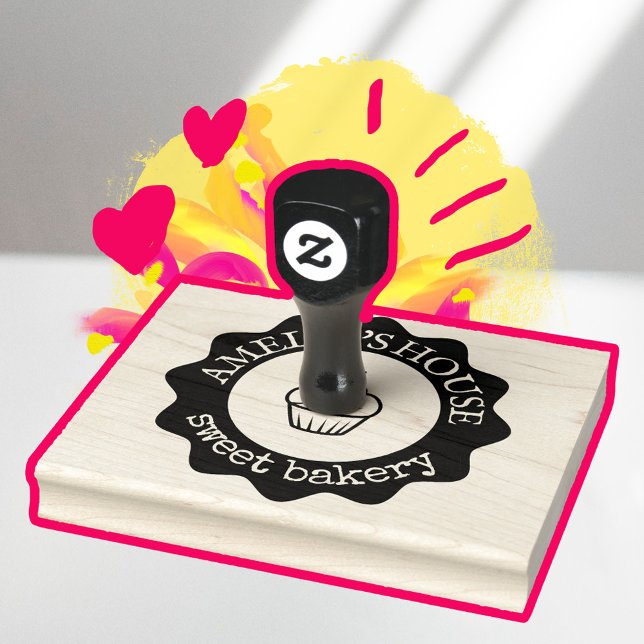 Large Personalised Homemade Logo Custom Rubber Stamp (Creator Uploaded)