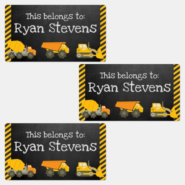 Large Personalised School Supply Labels (Group)