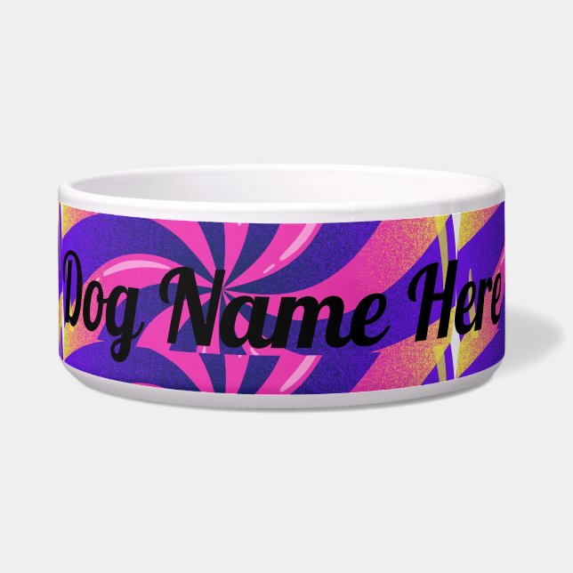 Large Pet Bowl Ceramic Dog Feeding Bowl (Front)