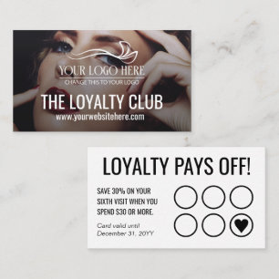 Large Photo Makeup Beauty Loyalty Club Card