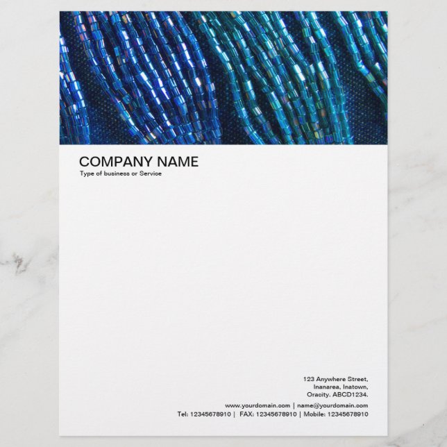 Large Picture Header - Bead Ropes Letterhead Template (Front)