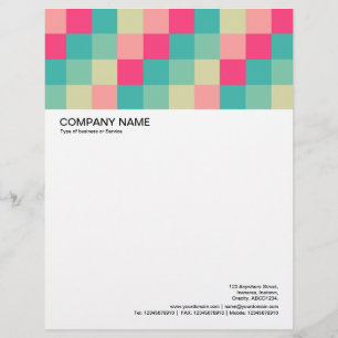 Large Picture Header - Colour Squares 013 Letterhead