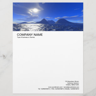 Large Picture Header - Islands Letterhead Template