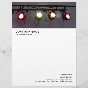 Large Picture Header - Lighting Array Customized Letterhead