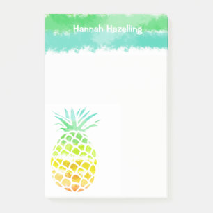 Large Pineapple Personalised Note Pad