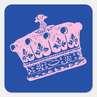 Large Pink Crown or Tiara  Stickers