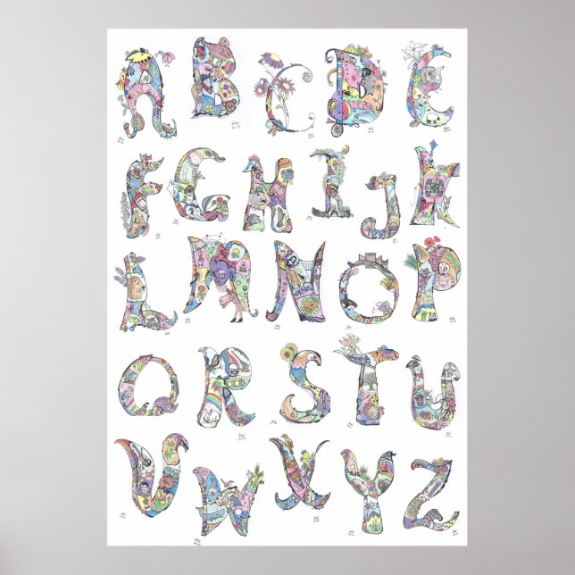 large poster:  alphabet poster (Front)