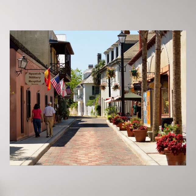 Large poster showing Aviles Street (Front)