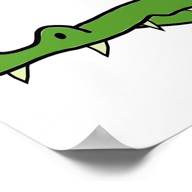 Large Premium printed High End Crock poster (Corner)