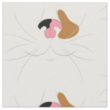 Large Print Calico Cat Novelty Fabric