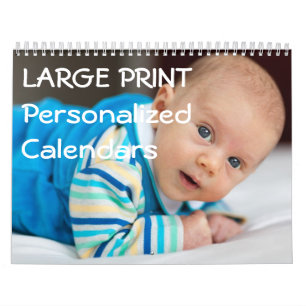 Large Print Personalised Calendars