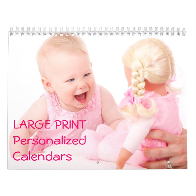Large Print Personalised Calendars (Cover)