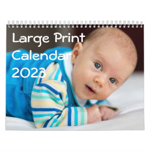 Large Print Personalised Calendars 2015