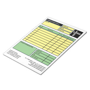 Large Pro-Logo Business Invoice Sales Receipt Notepad