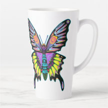 Large Psychedelic Peace Love Music Butterfly