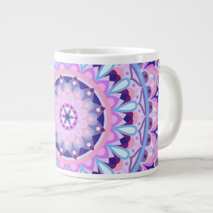 Large Purple Mandala Oversized Boho Spiritual Cosy Coffee Mug